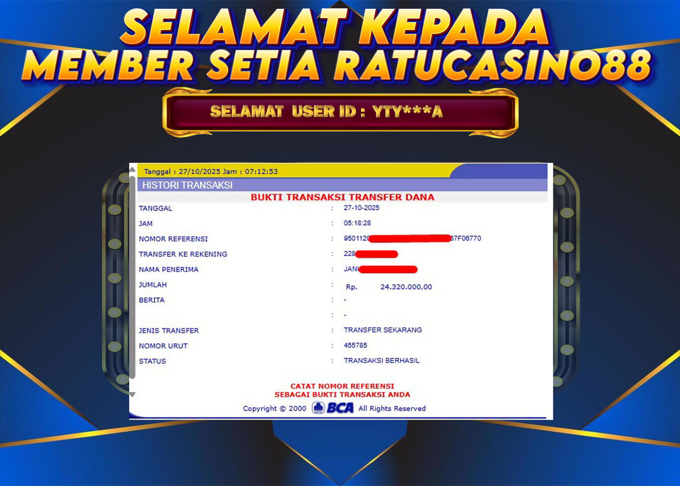 WITHDRAWAL MEMBER 102